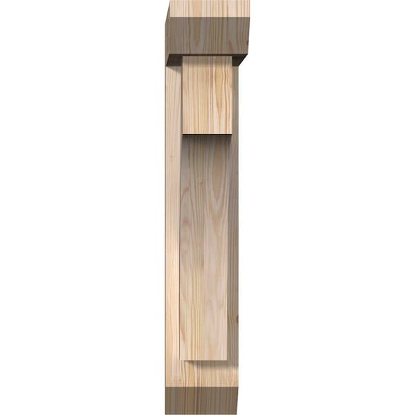 Westlake Slat Smooth Bracket W/ Offset Brace, Douglas Fir, 5 1/2W X 18D X 30H